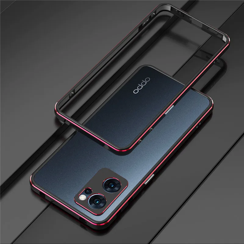 

Oppo Reno 7 Pro Reno7 5G Case Aluminum Metal Bumper Frame Cover for Oppo Reno7 Pro Reno7Pro 5G with Camera Lens Metal Protector