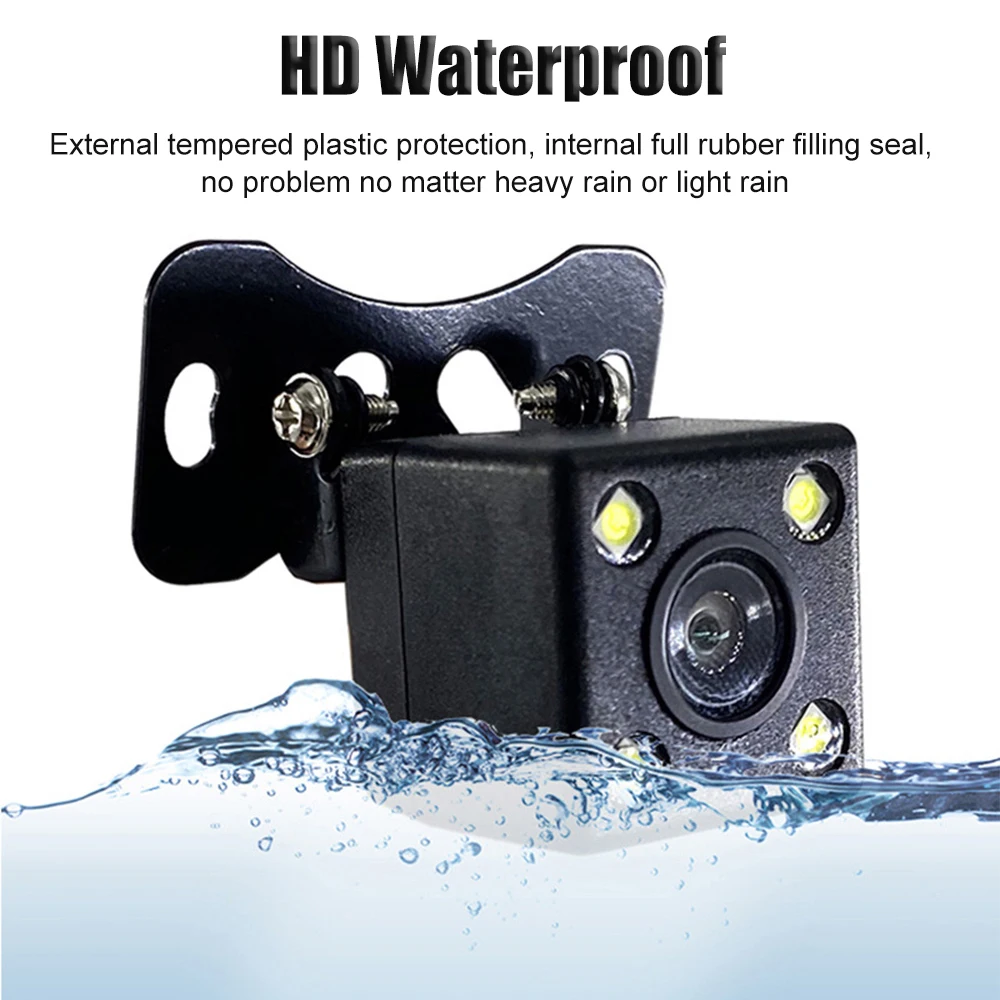 Автомобильная камера заднего вида 4 светодиодный CCD HD ночное видение