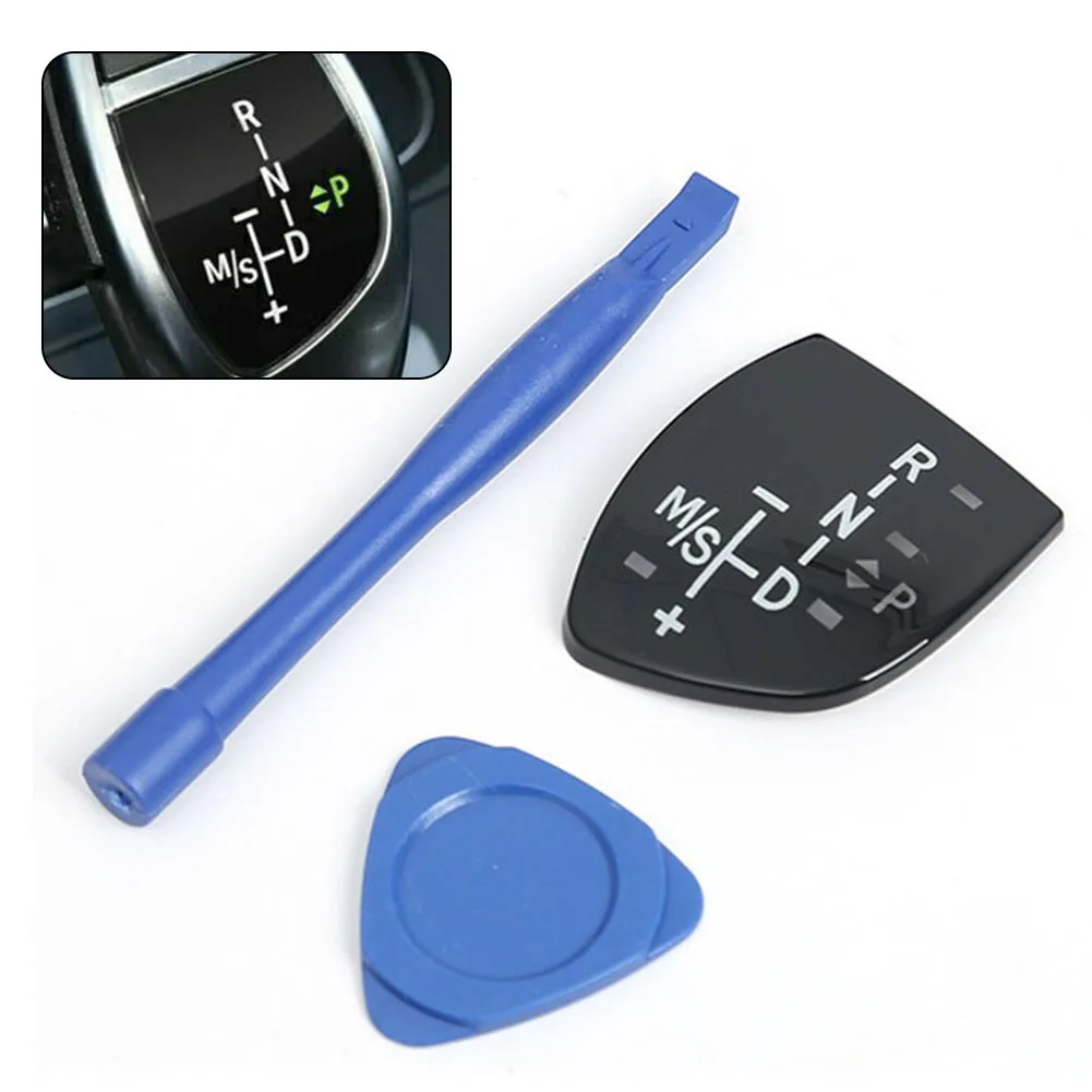 

1pc Button Panel Sticker Car Interior Parts Plastic Sticker Trim 2 7 Series Button Key Cap Easy Clean For BMW 1