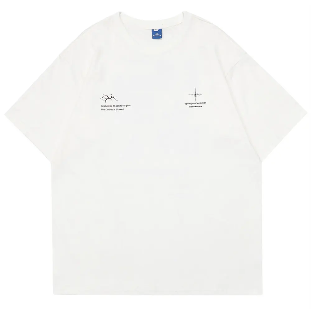 Футболка мужская оверсайз с коротким рукавом хлопок круглый вырез готический