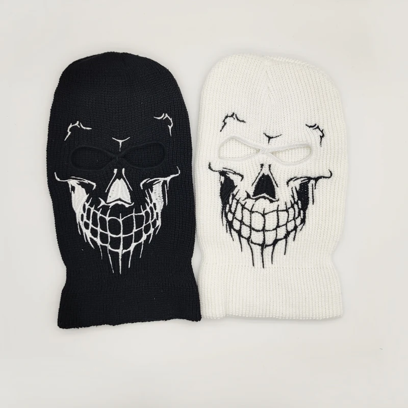 Балаклава с вышивкой AK47 маска со скелетом и сломанным сердцем на все лицо 3