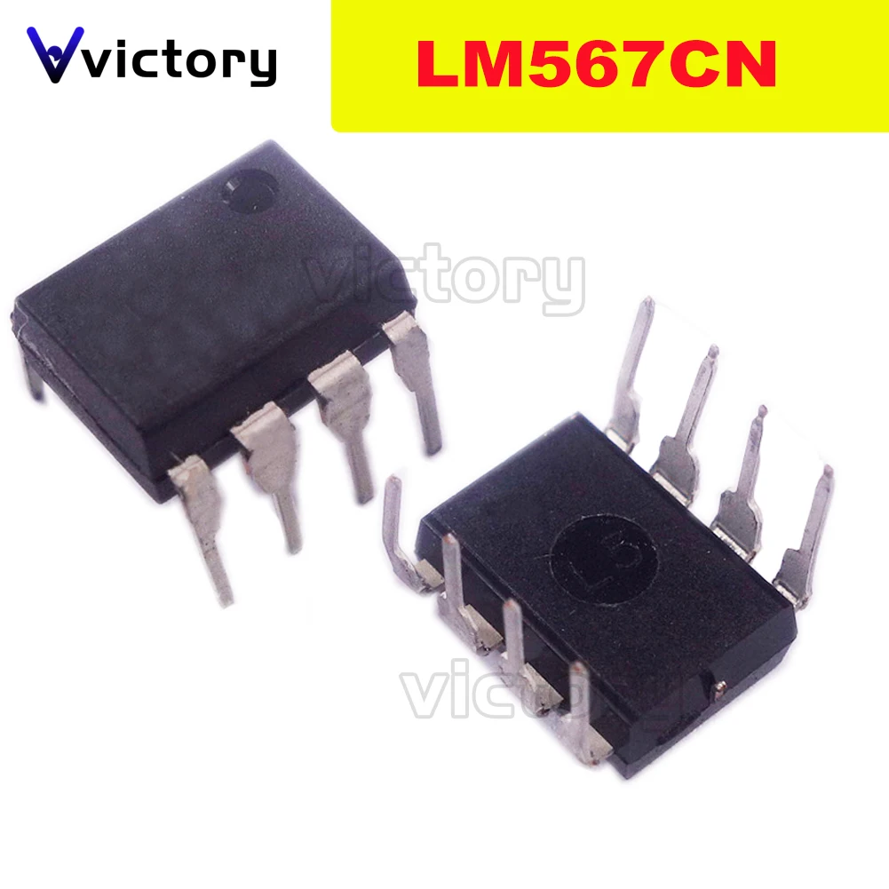 10 шт. LM567CN LM567 DIP-8 телефонные звонки декодер тона 8-PDIP от 0 до 70 новый оригинальный |