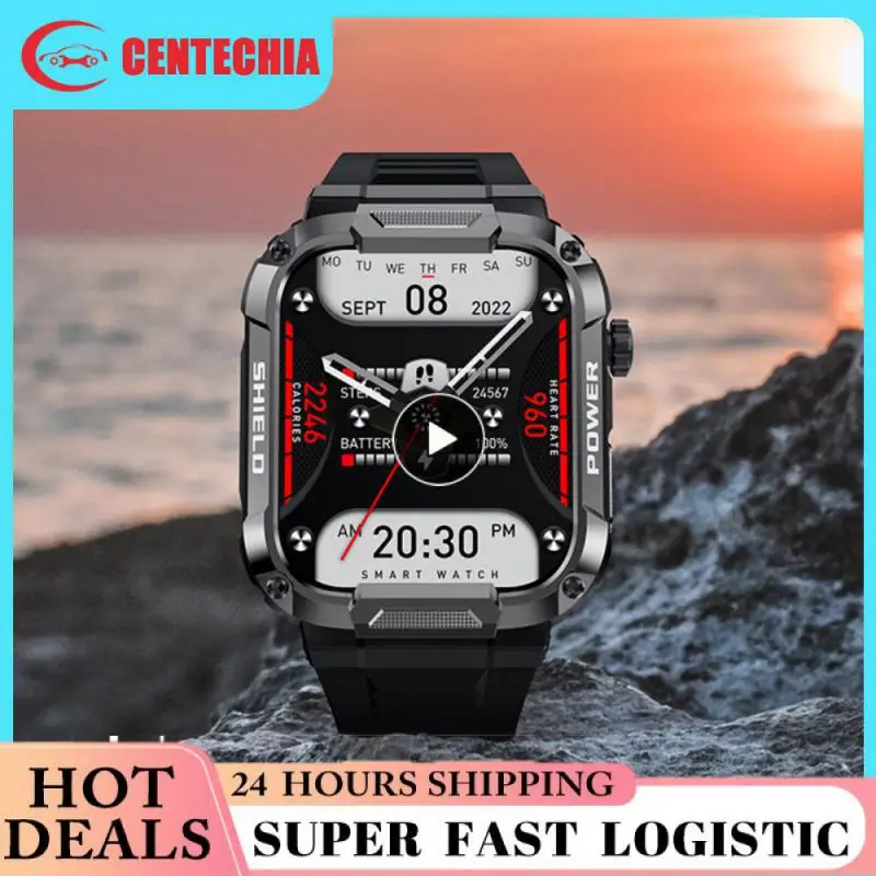 

Military Green Men's Ladies Multifunctional Watch Full Touch Screen Sports And Fitness Watches For Men Smart Watch New Style