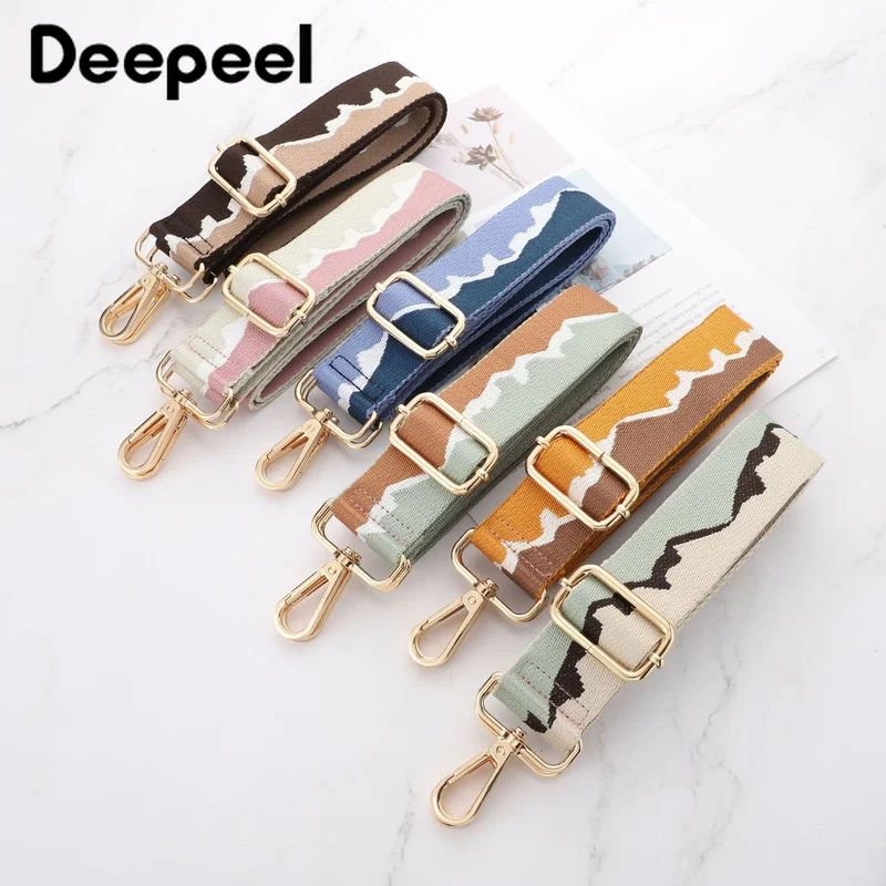 

Deepeel Fashion 3.8cm Wide Contrast Color Shoulder Handbags Strap 75-145cm Adjustable Simple Style Crossbody Straps Accessories