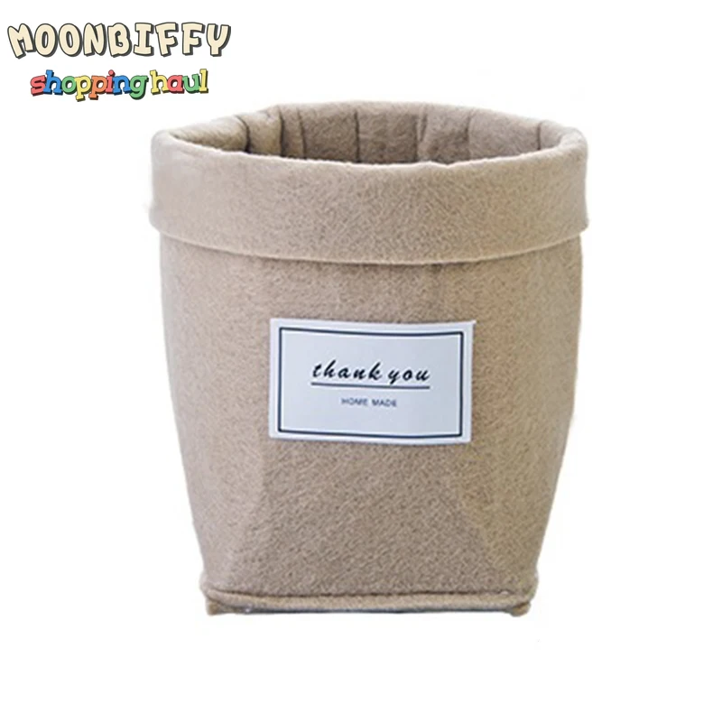 

1PC Simple Style Desktop Felt Flower Pot Gardening Plant Container Bag Foldable Gallon Plant Pot Succulent Gardening Flower Pot