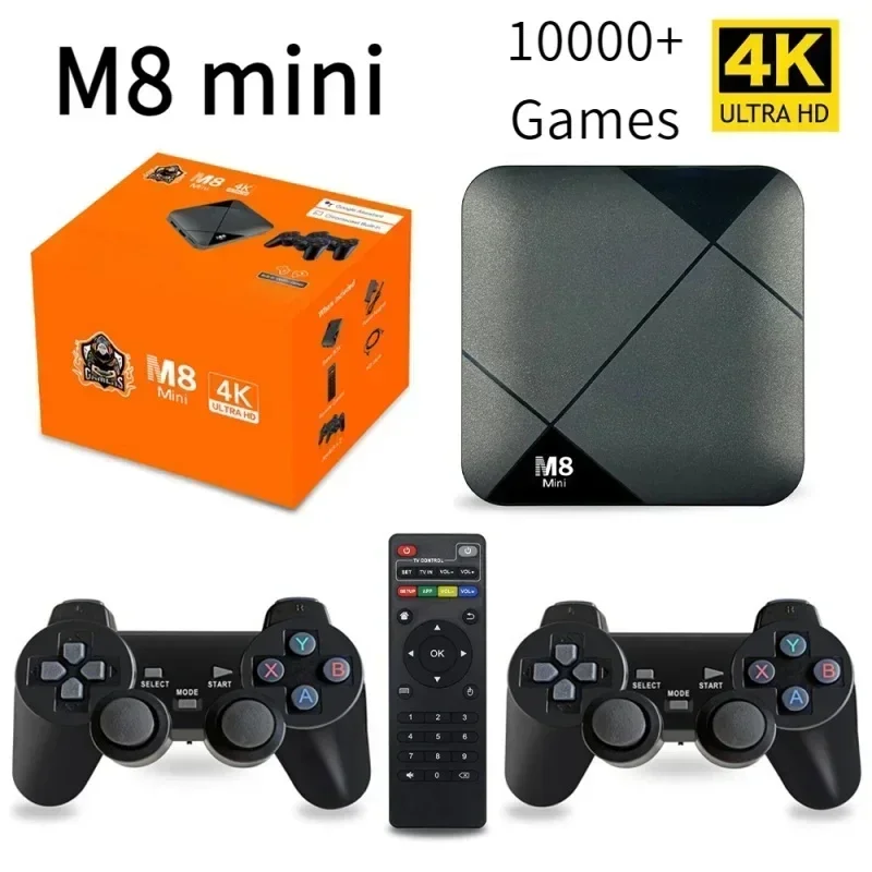 M8 Mini TV box Система дупло S905 Игровая консоль Беспроводной контроллер HD 4K H.265 iptv Android10