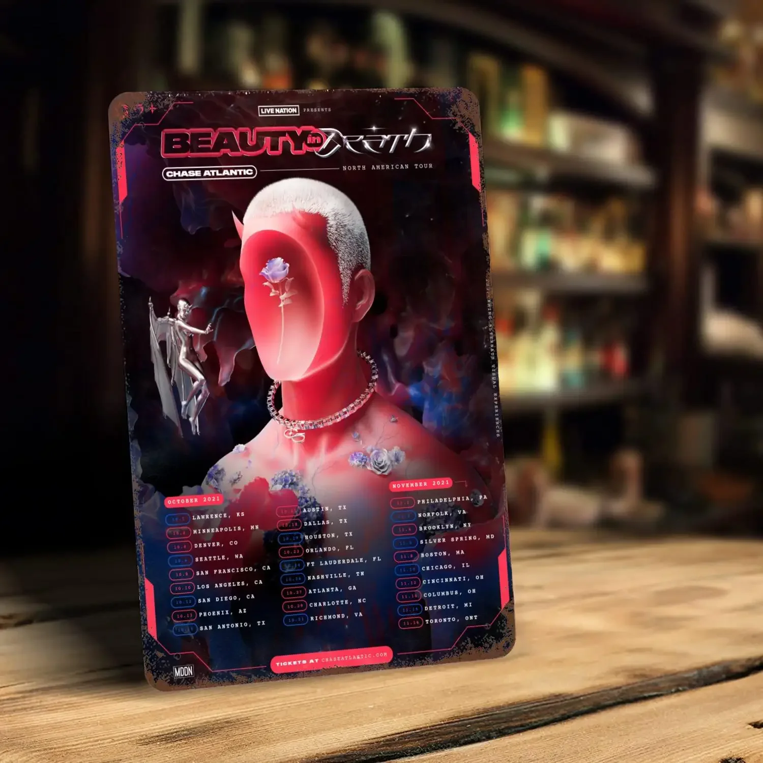 Металлическая вывеска Chase Atlantic