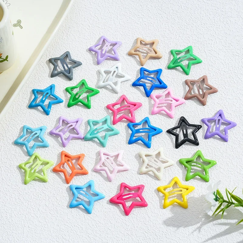 Детские заколки для волос со звездами 10 шт