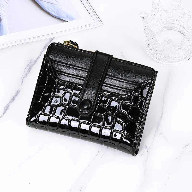 Fashion 2022 New Women's Wallet Korean Version Trend Personality Multifunctional Solid color Stone Pattern Coin Purse Wallet