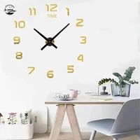 acrylic clock simple creative diy wall clock no drilling round environmental protection fashion pendule murale design moderne