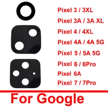 Back Camera Glass Lens For HTC Google Pixel 6 7 Pro 5 4 3 6A 5A 4A 4XL 3A 3aXL 3XL 5G Rear Camera Lens Sticker