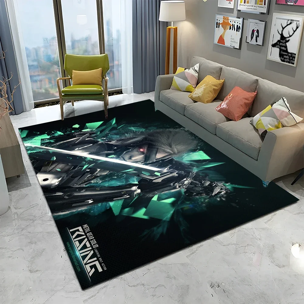 Фото Metal Gear Solid Game Gamer Ковер с героями мультфильмов для дома, гостиной, спальни, дивана, коврика для двери, декор, детский коврик, нескользящий напольный коврик №2
