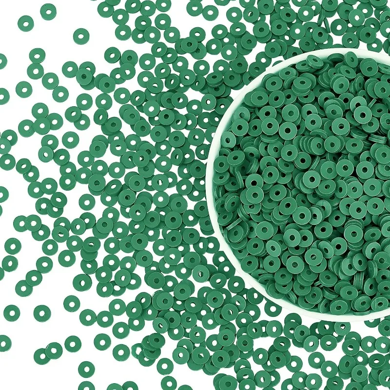 3000 шт. плоские бусины из полимерной глины 6 мм Heishi Erytrobus с отверстием 2 для