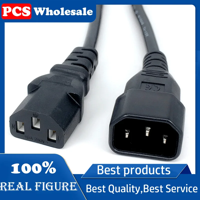 Кабель питания IEC C13-C14, 1,8 м, 18AWG, C13, C14