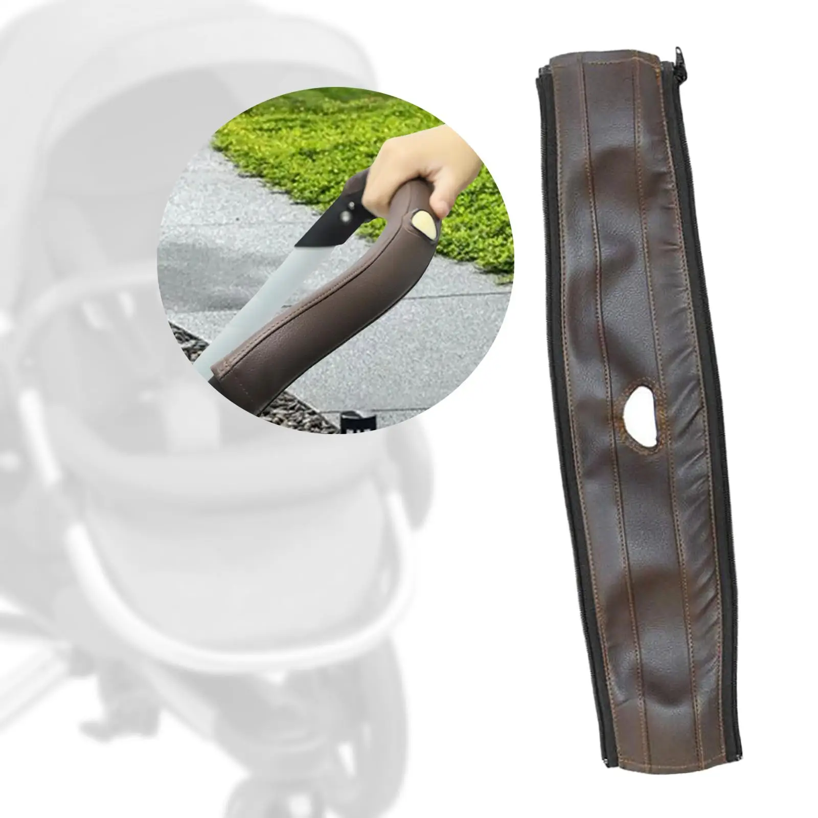 

Чехол для ручки детской коляски, Аксессуары для коляски на молнии, прочный подлокотник, чехол для замены ручки