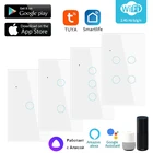 Умный переключатель со стеклянной панелью Smart LifeTuya App, мультиконтроль, Ассоциация голосового управления с Alexa Google Alice, 134 кнопочный переключатель
