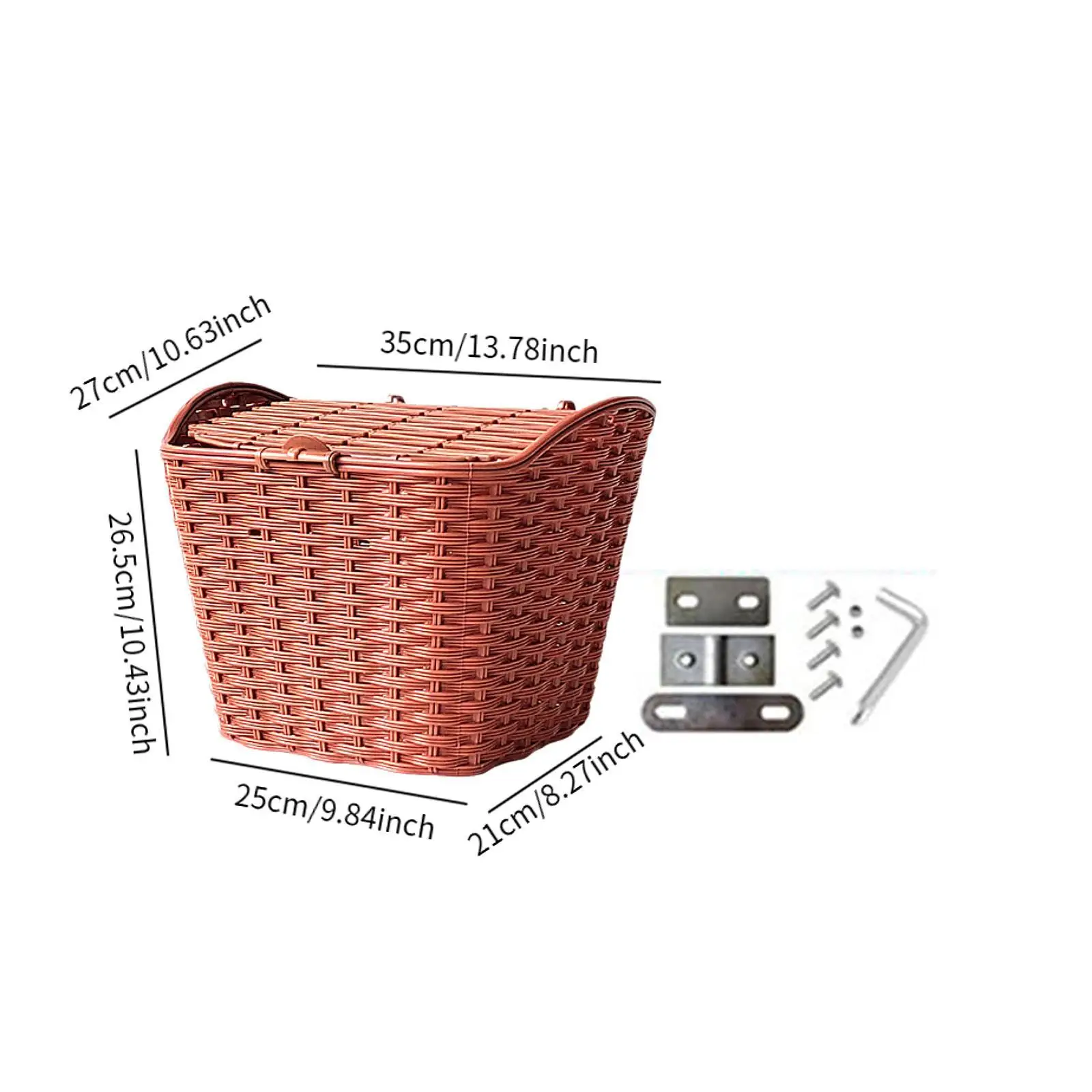 Передняя рама велосипедная корзина передняя для велосипеда с крышкой простая