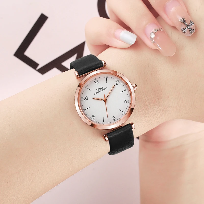 Luxury Gold Watches Women Brown Leather Original Brand Wrist Clock Female Gifts Waterproof Casual Ladies Small Quartz Watches
