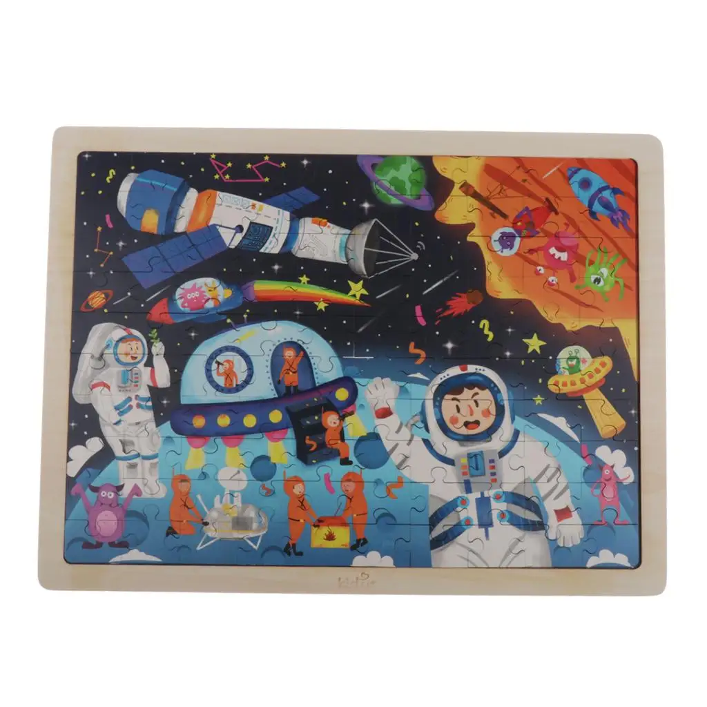 

Set of 100 Jigsaw Puzzle Toddlers Children Development Toy