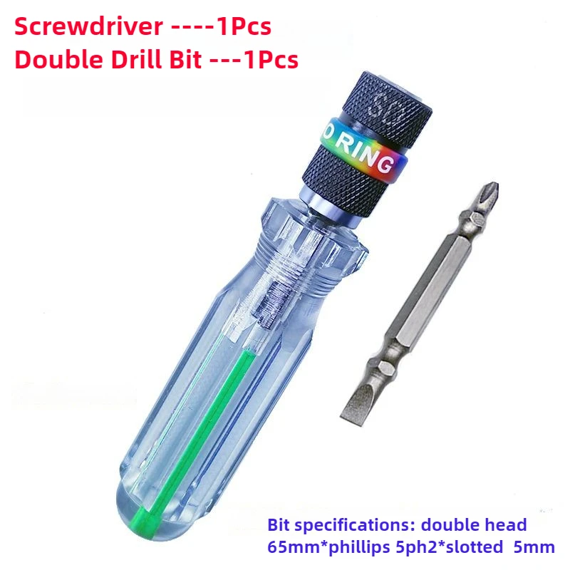 

Отвертка с двойной головкой Anku, прецизионные отвертки с двойной головкой 6,35 мм, шлицевой крестообразный ключ, 1/4 дюйма, инструмент для домашнего ремонта