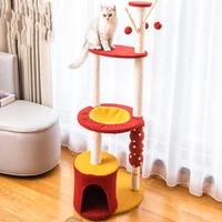 cat scraper climbing frame one large high rise shelf tree does not take up space to scratch the board post space capsule house