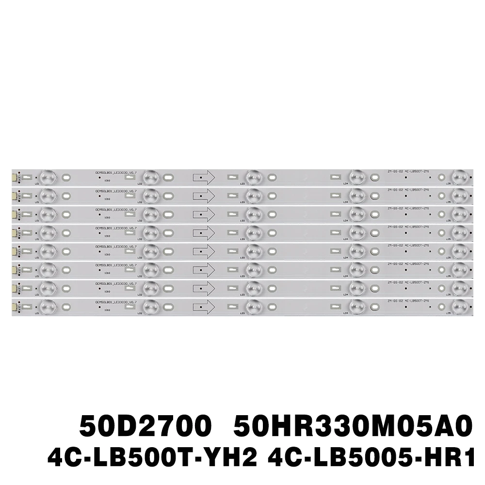 Светодиодная лента для подсветки 50D2700 4C-LB500T-YH2 4C-LB5005-HR1 для TCL 50FS3800 50FA3213 F50S3803 LVF500NDEE светодиодный 50D2720 L50F3800A