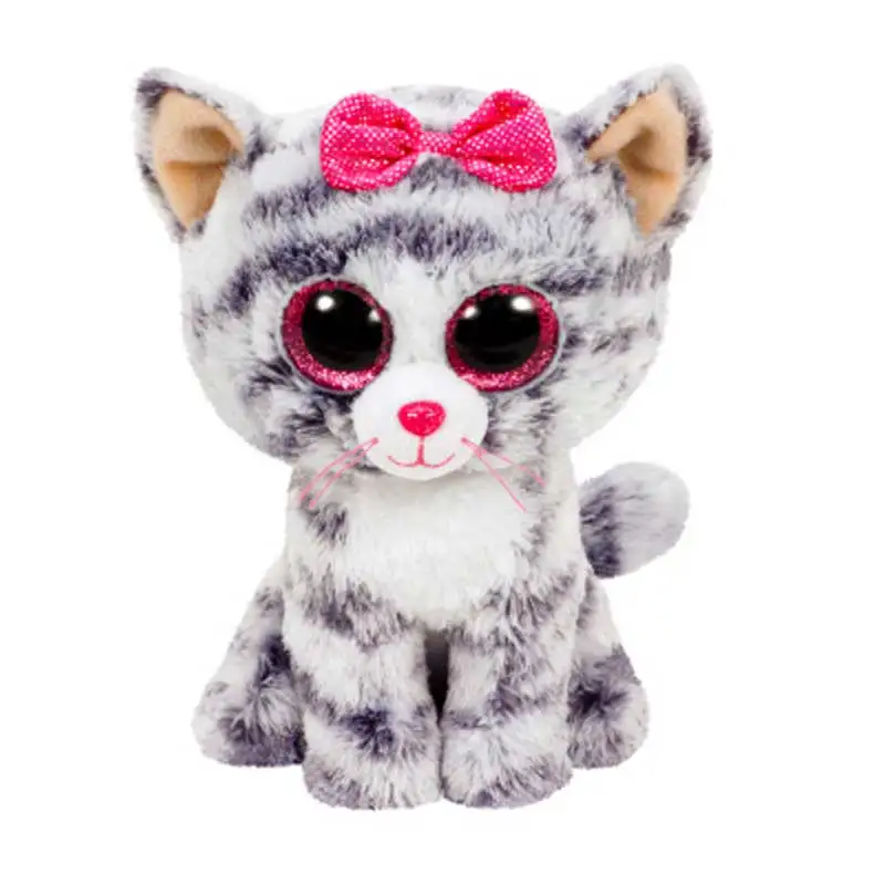 Ty бини с большими глазами животные лиса собака Единорог Леопард динозавр Медведь