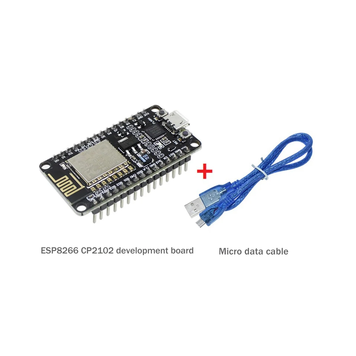 

ESP8266 CP2102 Development Board+USB Cable ESP-12E MCU ESP8266 Nodecu Lua V3 Internet Of Things WIFI Development Board