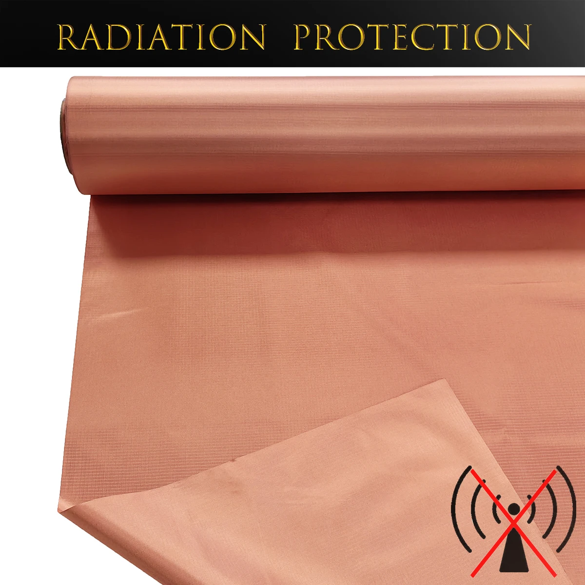 Рулонная проводящая ткань в клетку с защитой от излучения EMF защита от электромагнитных помех блокирующий Материал RFID/RF ткань из чистой меди экран сигнал Wi-Fi