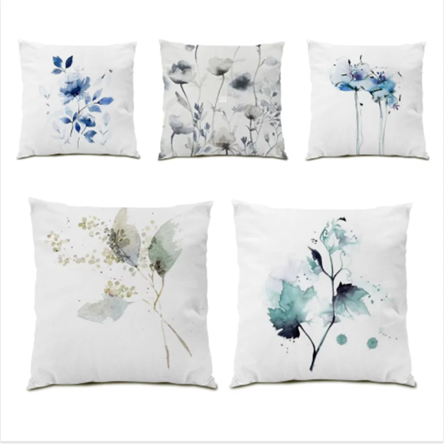 

Velvet Fabric Decorative Cushion Cover Luxury Concise Art Fashion Comfortable Polyester Linen Nordic Style Pillowcase Home E1173