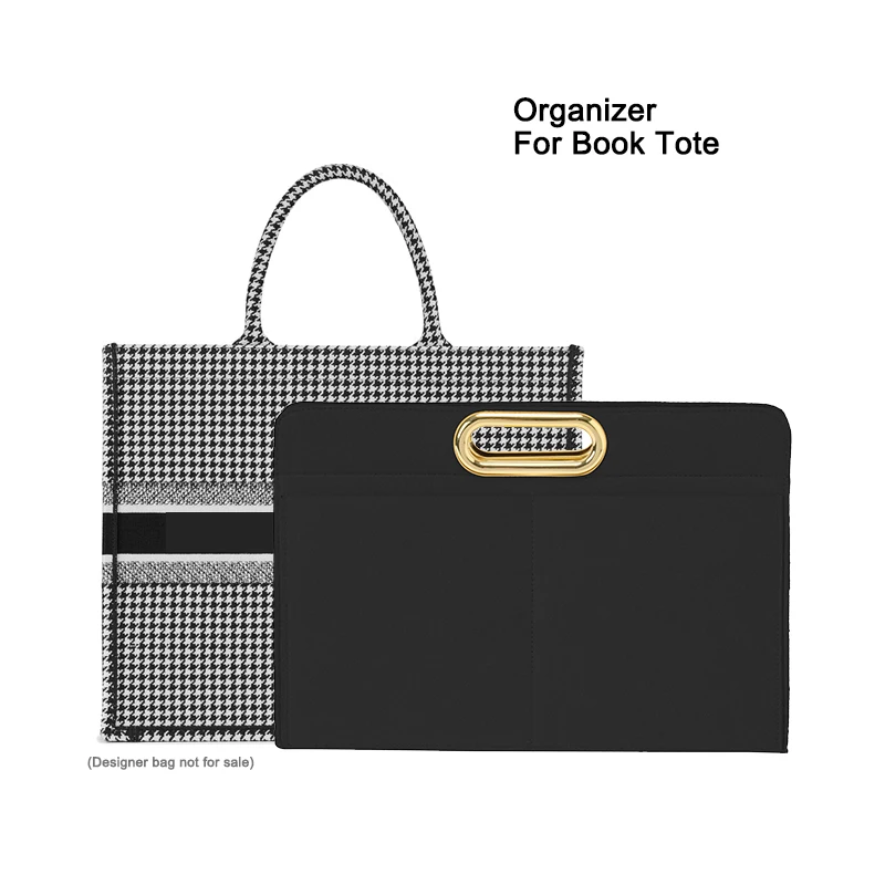 Подходящая Сумка-тоут для книг, органайзер для сумок, войлочная подкладка для сумок с золотой ручкой, сумочка и тоут, для тоута для книг Dio