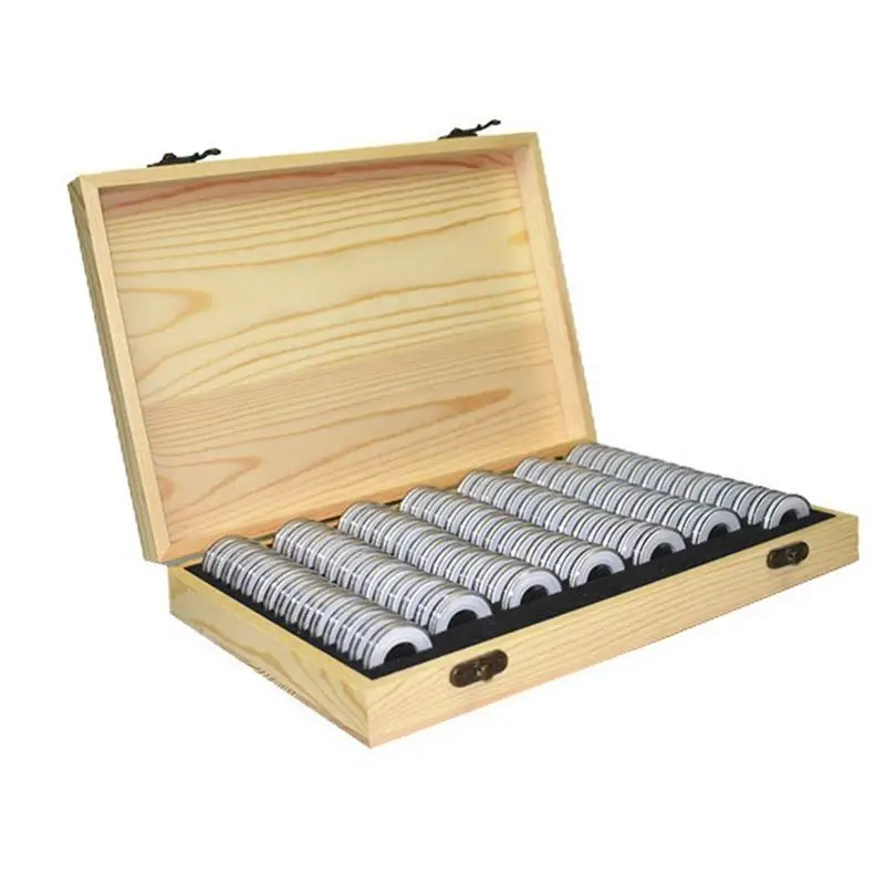 

Деревянная витрина для монет Mayitr, шкатулка для хранения женских монет, ювелирные изделия