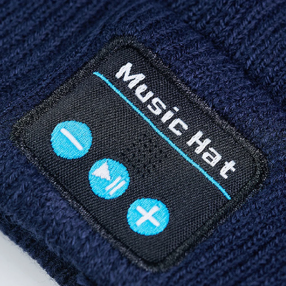Bluetooth-Compatible Music Hat Beanie for Men Women Rechargeable with 3 Modes LED Light Knitted Winter Warm  Christams Gift