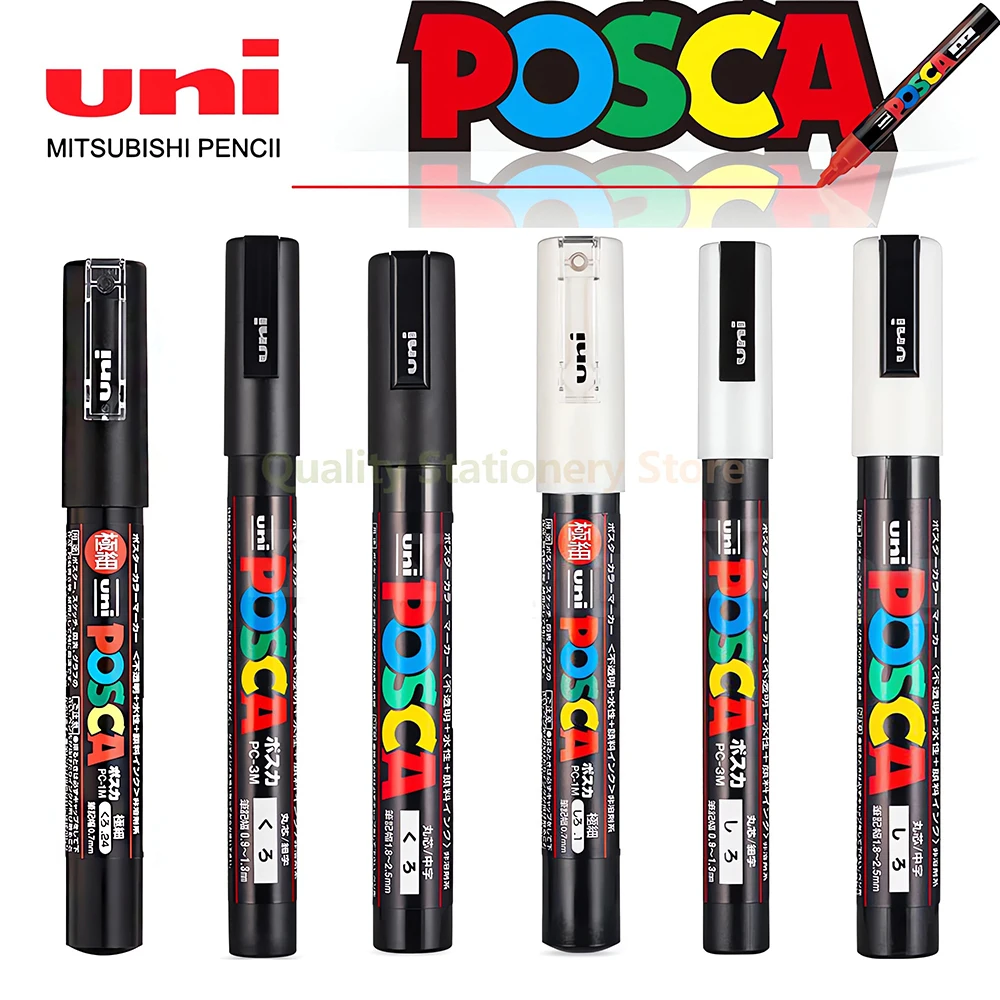 1 шт. UNI Posca граффити, рекламный маркер, фотоальбом, 3 м, 5 м, акриловый маркер для граффити, поп-постер, ручка с перманентной краской