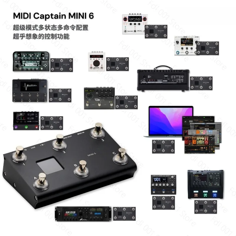 Фото Контроллер Midi Captain для ПК, ноутбука, педали KPP DSP, аудиоконтроллер №4