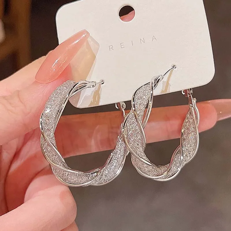 Роскошные круглые серьги золотого цвета модные полые сетчатые серьги-кольца с