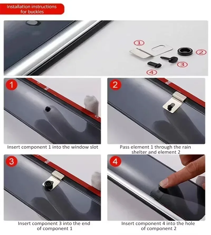 Автомобильный оконный козырек для Wuling Victory Kaijie CN220M 2020-2027 дефлектор от дождя