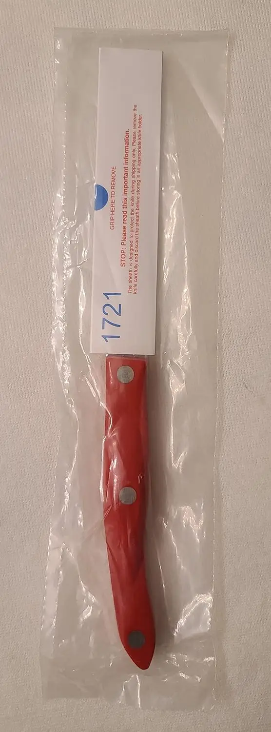 

1721 Trimmer with RED handle.4.9 High Carbon Stainless blade.5.1" thermo-resin handle. in factory-sealed plastic bag. Soldering