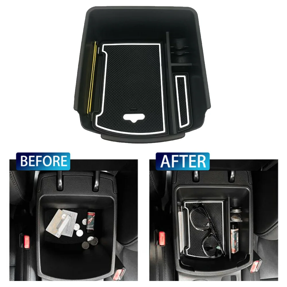 

Контейнер для хранения консоли, Черный Автомобильный держатель для монет для Kia Celtos 2020, для Kia Seltos 2020, съемный органайзер, замена