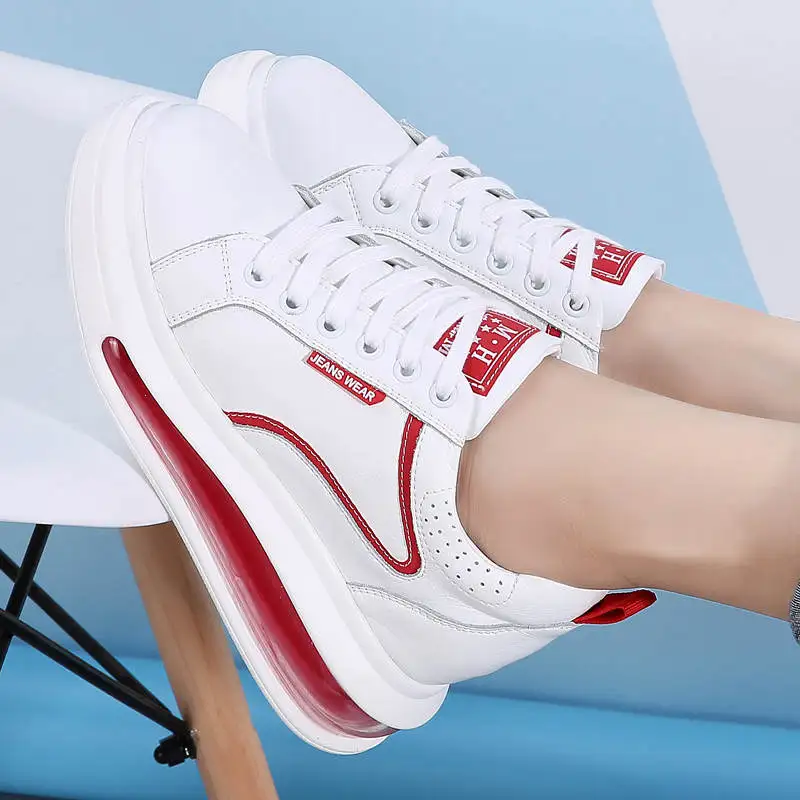 

Size 8.5 White Sneakers Woman Wit Sneakers Sport Woman Running Sole Female Running Sneakers Women's Sports Shoes For Gym Tennis