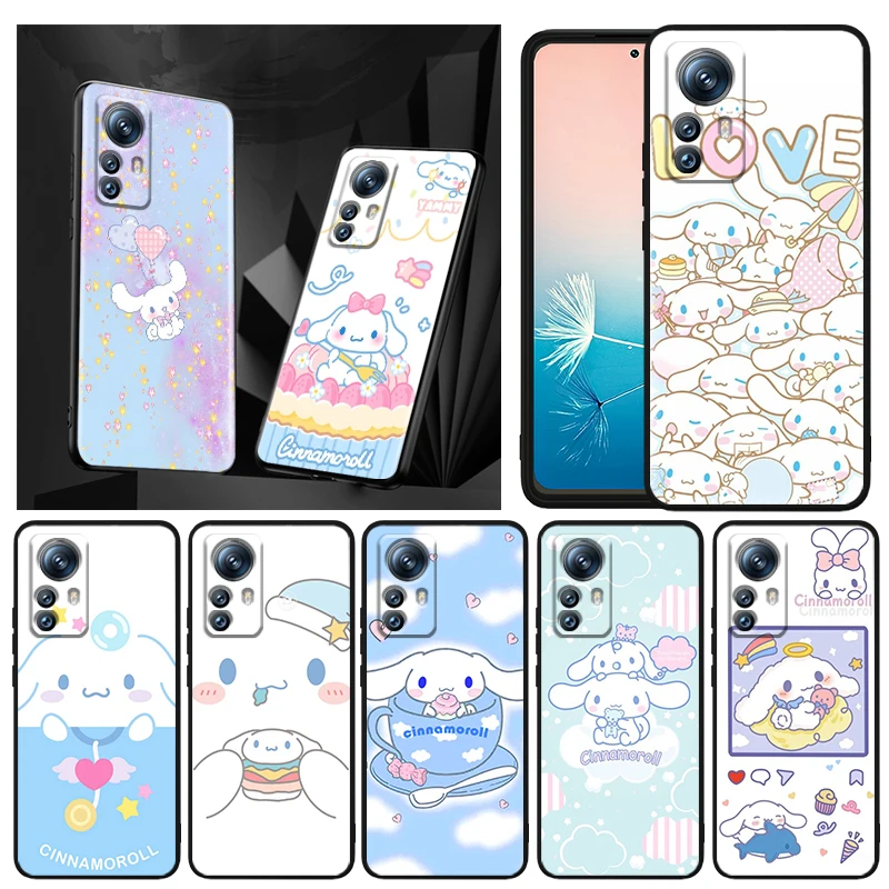 

Sanrio Cinnamoroll Anime Phone Case For Xiaomi Mi 13 12T 12S 12X 12 11 11T 11i 10T 10 Pro Lite Ultra 5G Black Funda TPU Cover