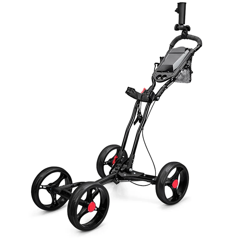 Cart Trolley Umbrella Rack Bottle Cage Manual Brake Pgm-qc005 Golf Bag Trolley