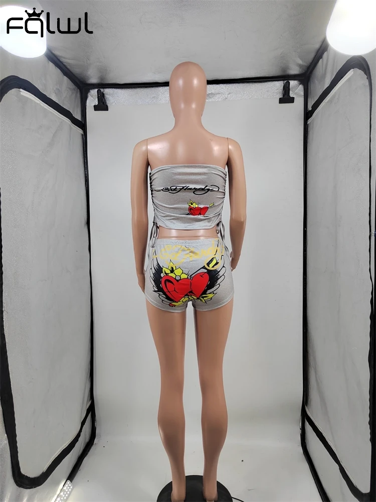 Женский летний комплект одежды из 2 предметов пикантный черный топ на завязках и