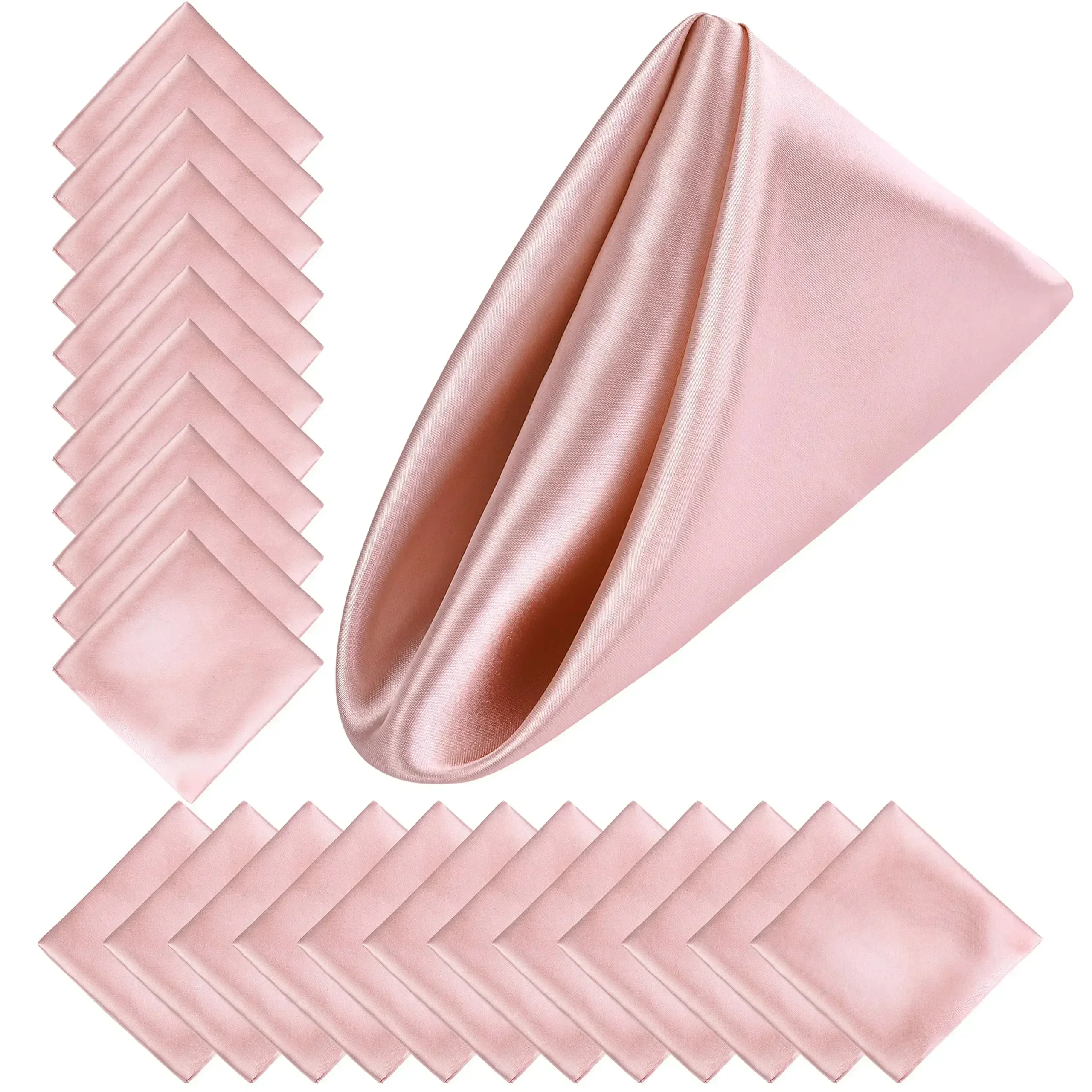 

Атласные столовые салфетки 60 шт., винные, 30*30 см