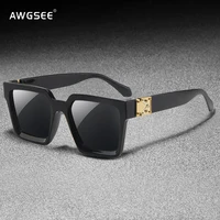 new square fashion sunglasses women luxury designer plastic frame shades for women vintage trend gradient glasses