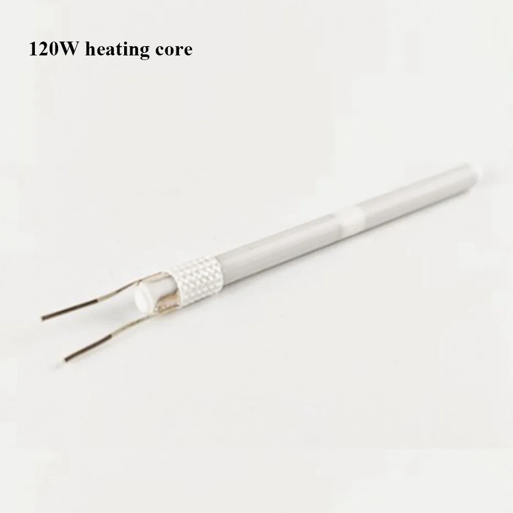 

Электрический паяльник с регулируемой температурой, нагреватель 200-480 ℃ Цифровой температурный нагревательный сердечник утюга 80 Вт ~ 120 Вт, подключаемый керамический