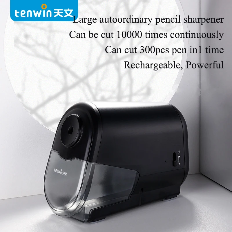 Automatic Large Pencil Sharpener Studio for Office Supplies Electric Pencil Sharpener Rechargeable Can Be Used Continuously