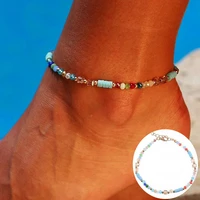 bead anklet foot chain crystal anklet bracelet women jewelry boho handmade