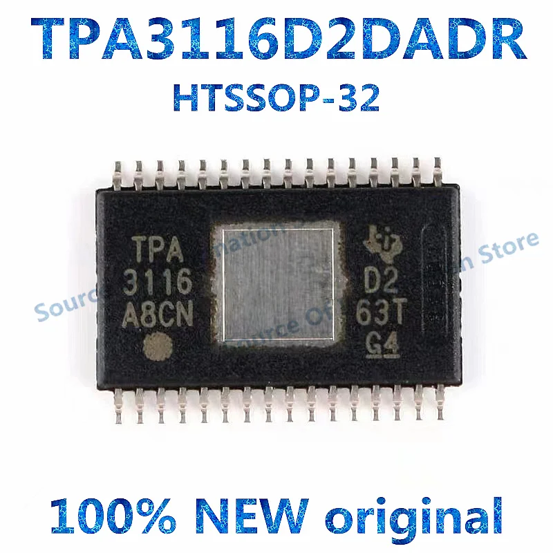 

5PCS TPA3116D2DADR HTSSOP-32 2-channel Class D audio power amplifier chip