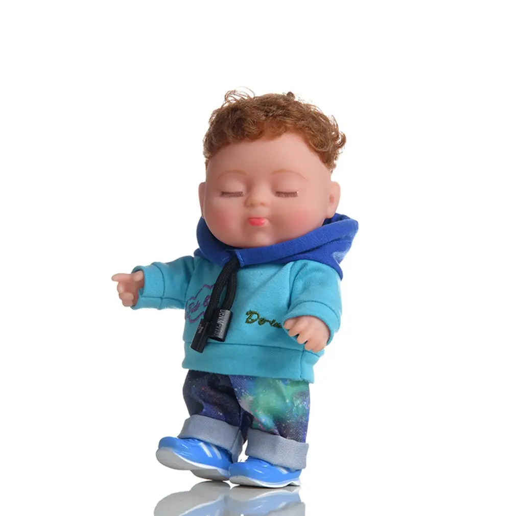 

Doll Simulation Vinyls Toy Cool Fashion Girl Gift Durable Realistic Rebirth Dress Up Doll Children's Playmates Toy 20cm